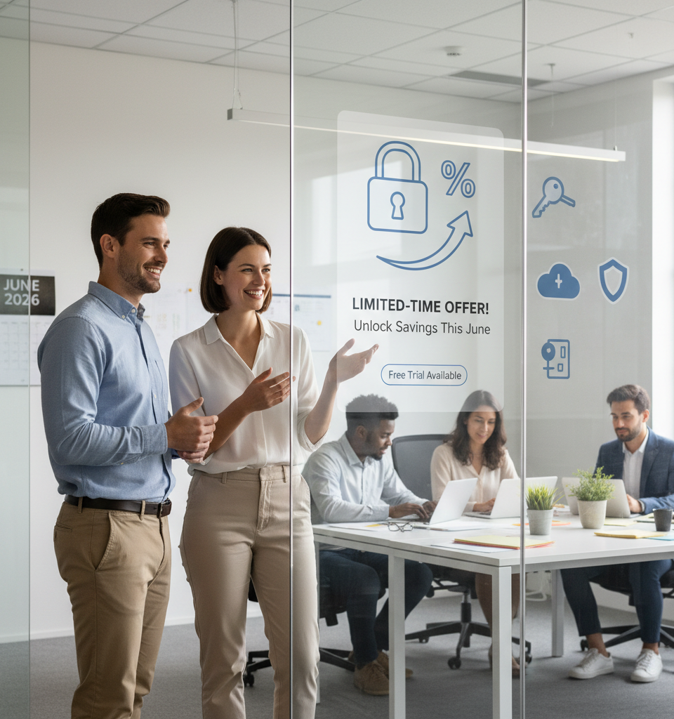 1Password Offers Free Trials and Membership Savings Up to 28% in June 2026 — AI-generated illustration