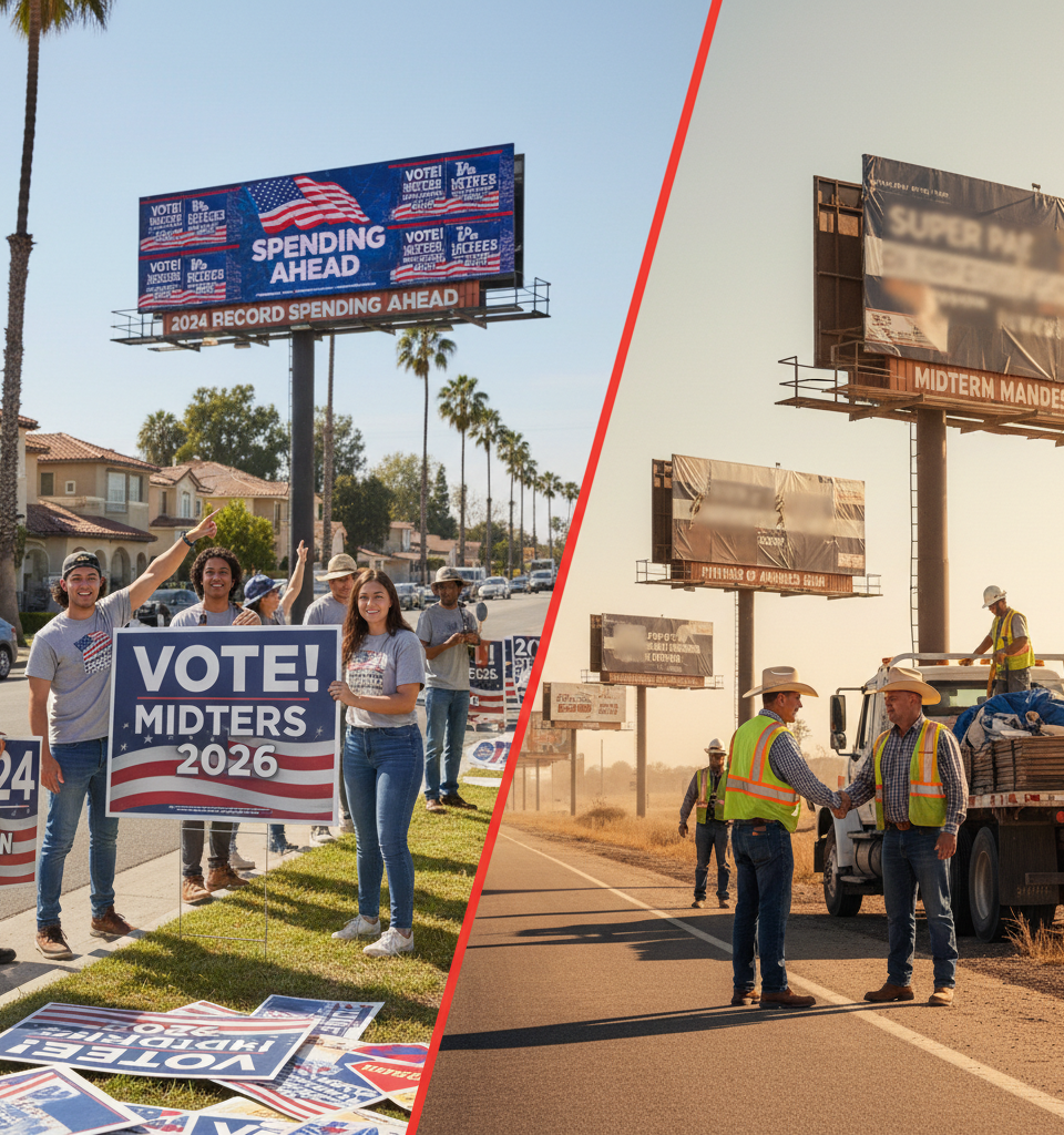 2026 Midterm Election Ad Spending Poised for Record High, Surpassing Presidential Cycles — AI-generated illustration