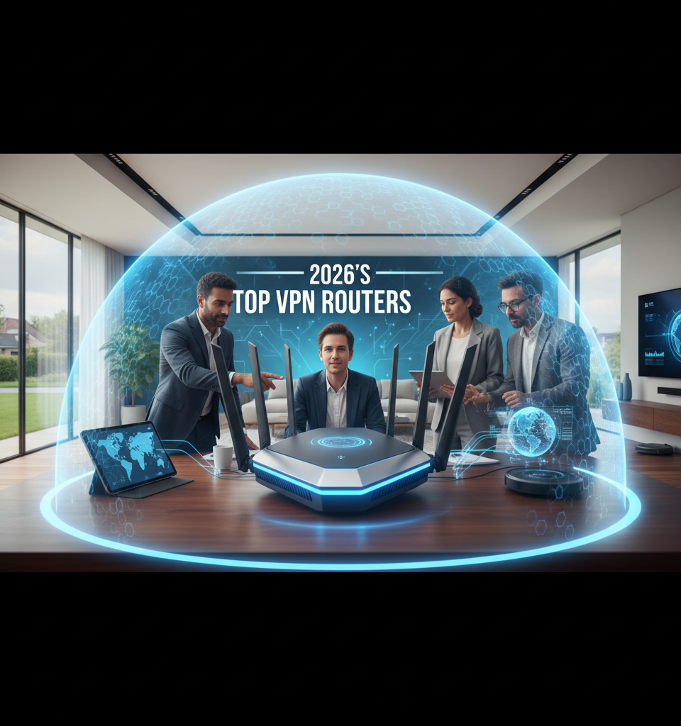 2026's Top VPN Routers: Experts Unveil Best-in-Class for Blanket Home Security — AI-generated illustration