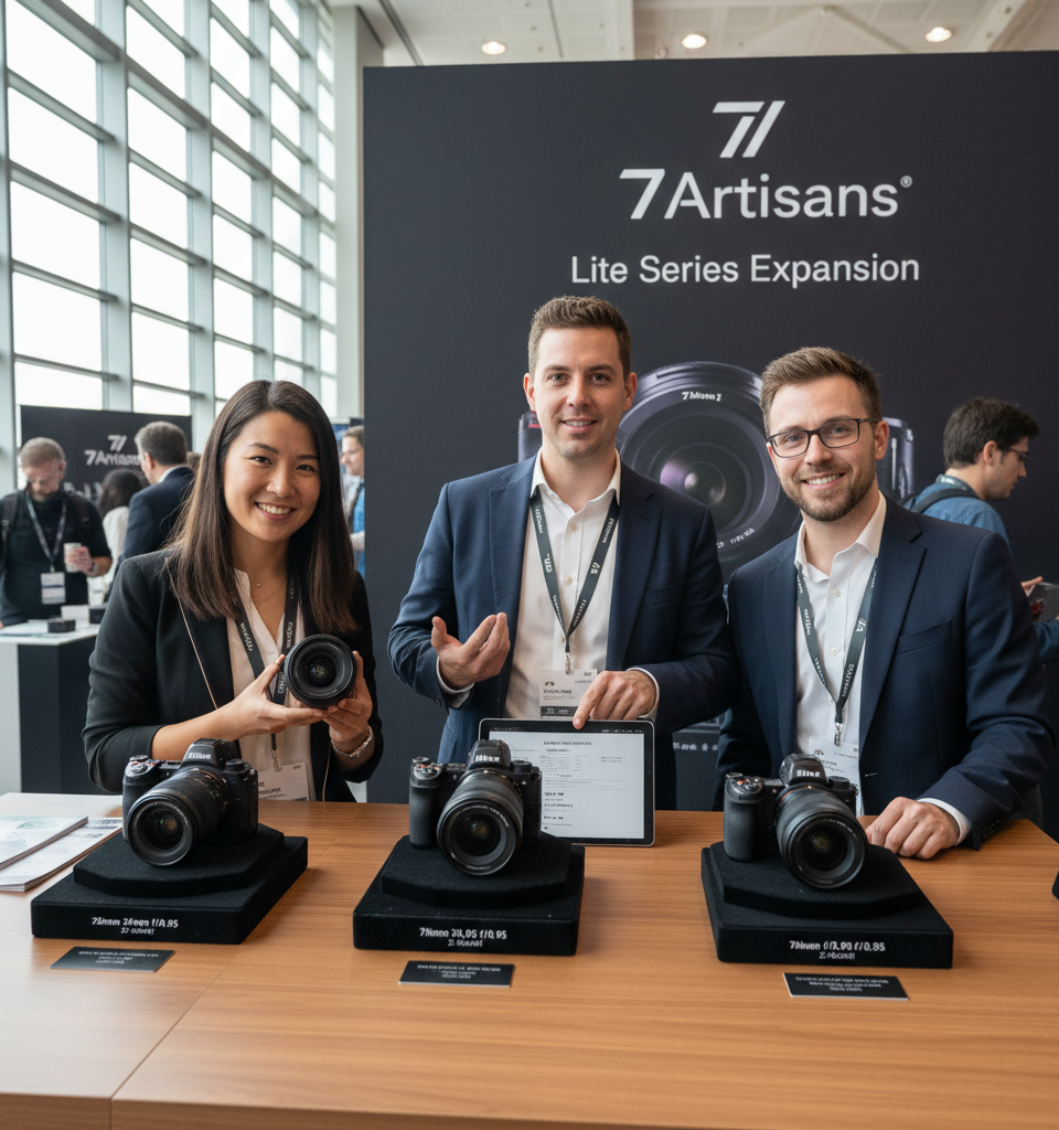 7Artisans Expands 'Lite' Series with New APS-C Prime Lenses for Nikon Z Mount — AI-generated illustration