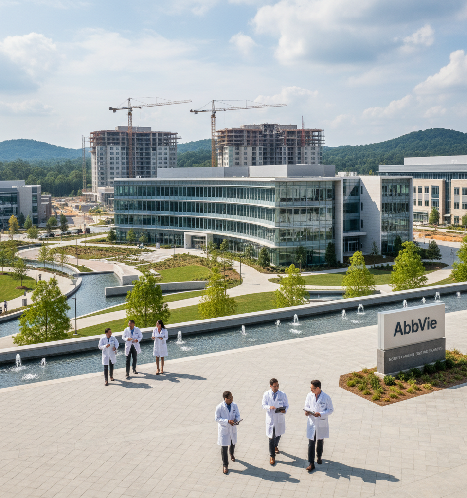 AbbVie's $1.4 Billion Research Campus Signals Robust Growth for North Carolina Life Sciences — AI-generated illustration