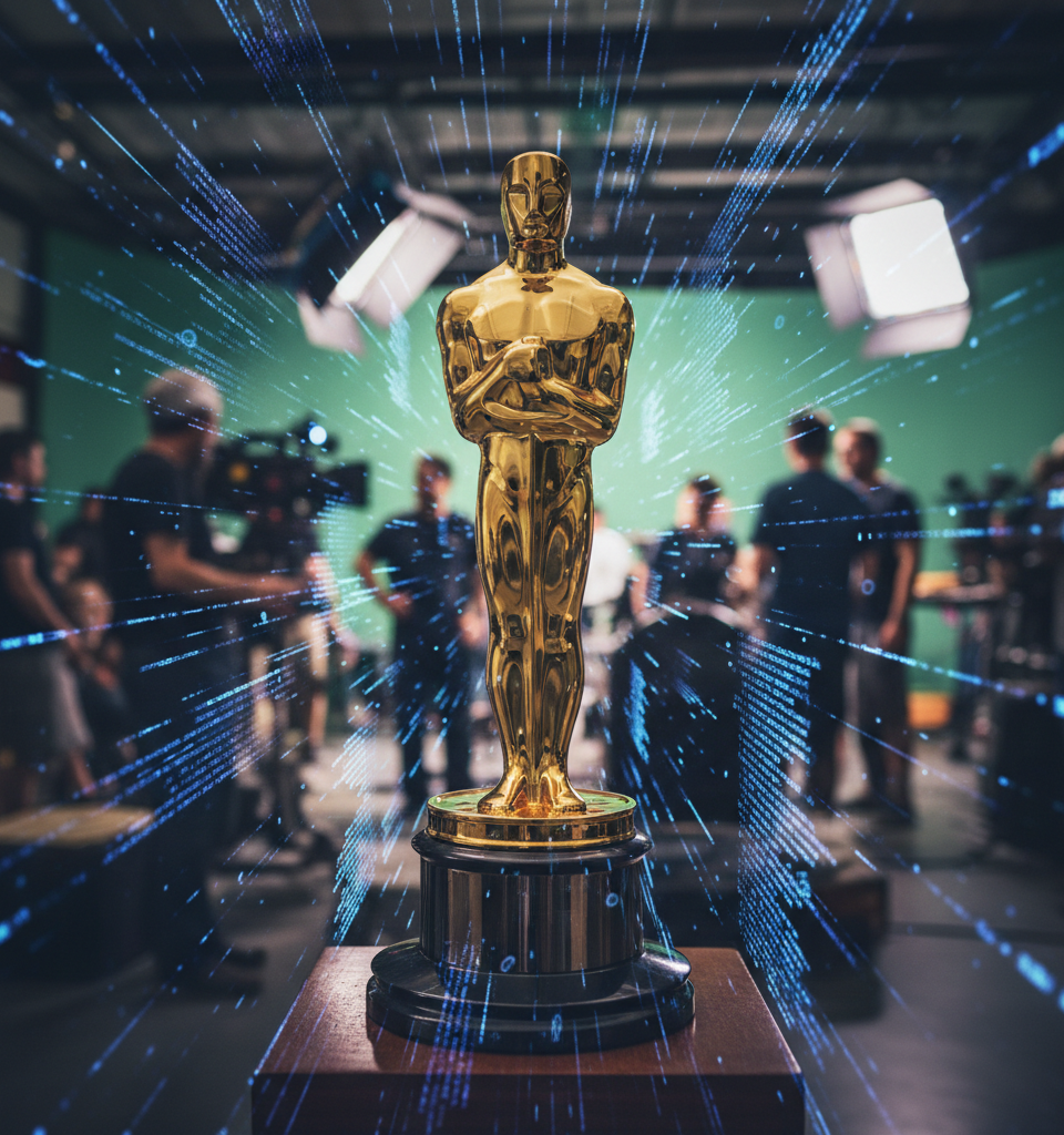 Academy Awards Bar AI-Generated Content from Key Oscar Categories Amid Industry Debate — AI-generated illustration