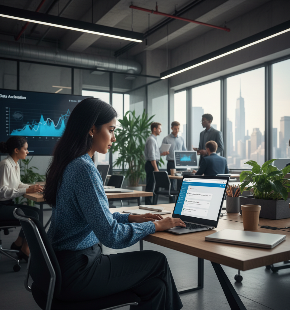 Accenture Accelerates AI Adoption, Deploys Microsoft 365 Copilot to All 743,000 Employees — AI-generated illustration