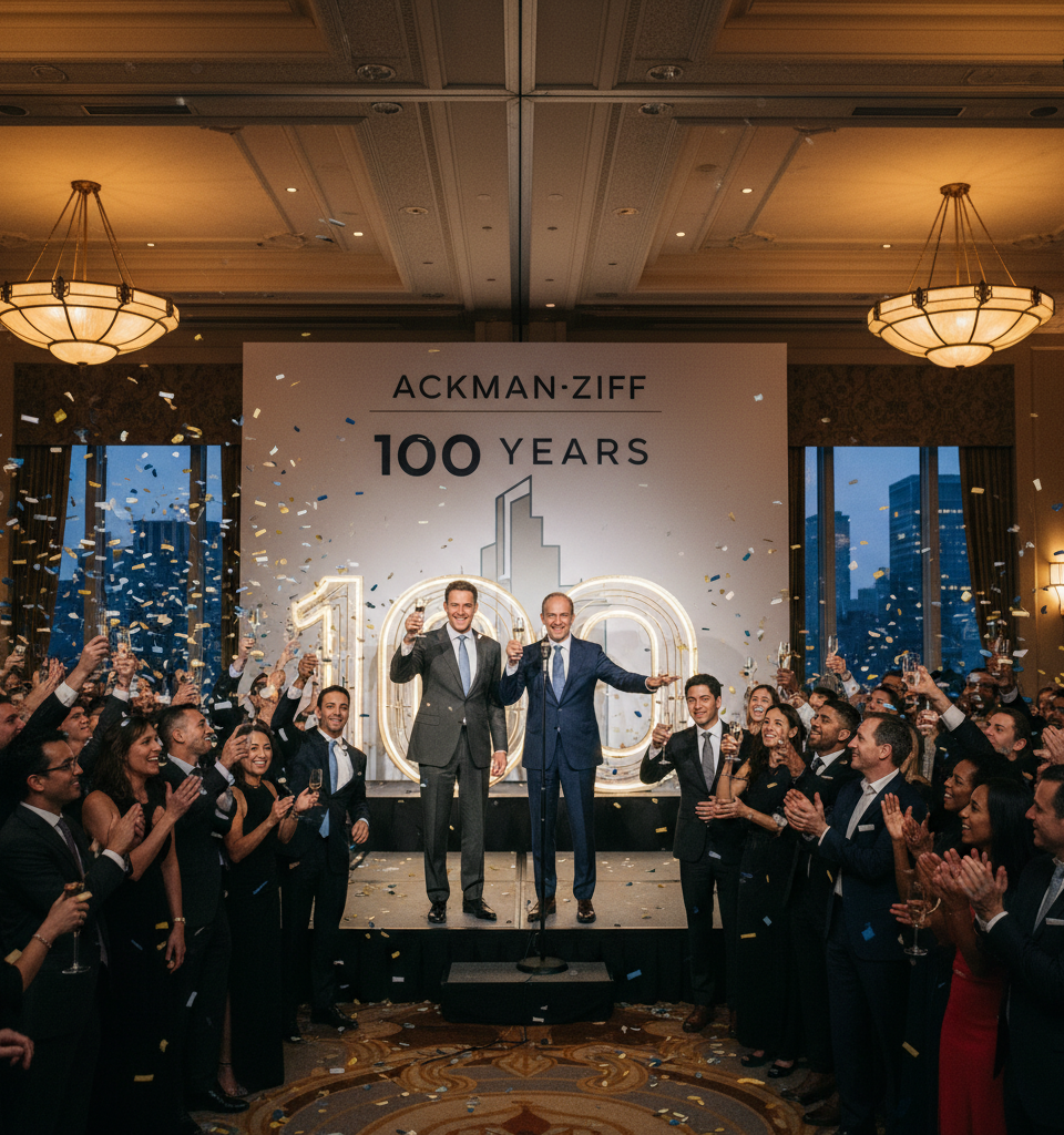 Ackman-Ziff Celebrates a Century: A Deep Dive into Real Estate Advisory's Enduring Legacy — AI-generated illustration