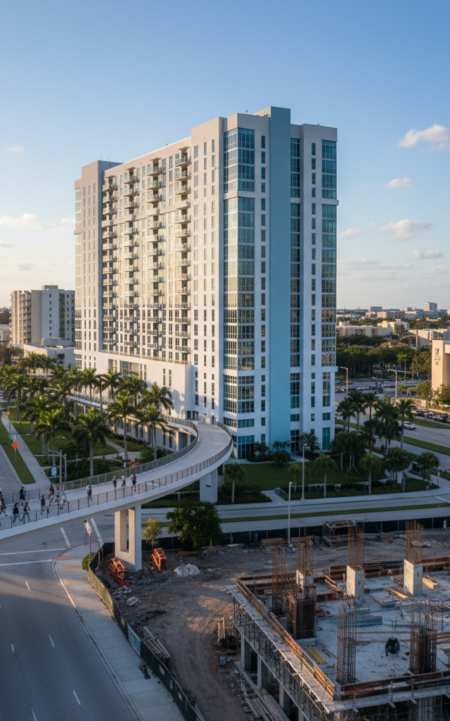 Adam America, JW Capital Secure $180M Refinancing for Florida Student Housing Asset — AI-generated illustration