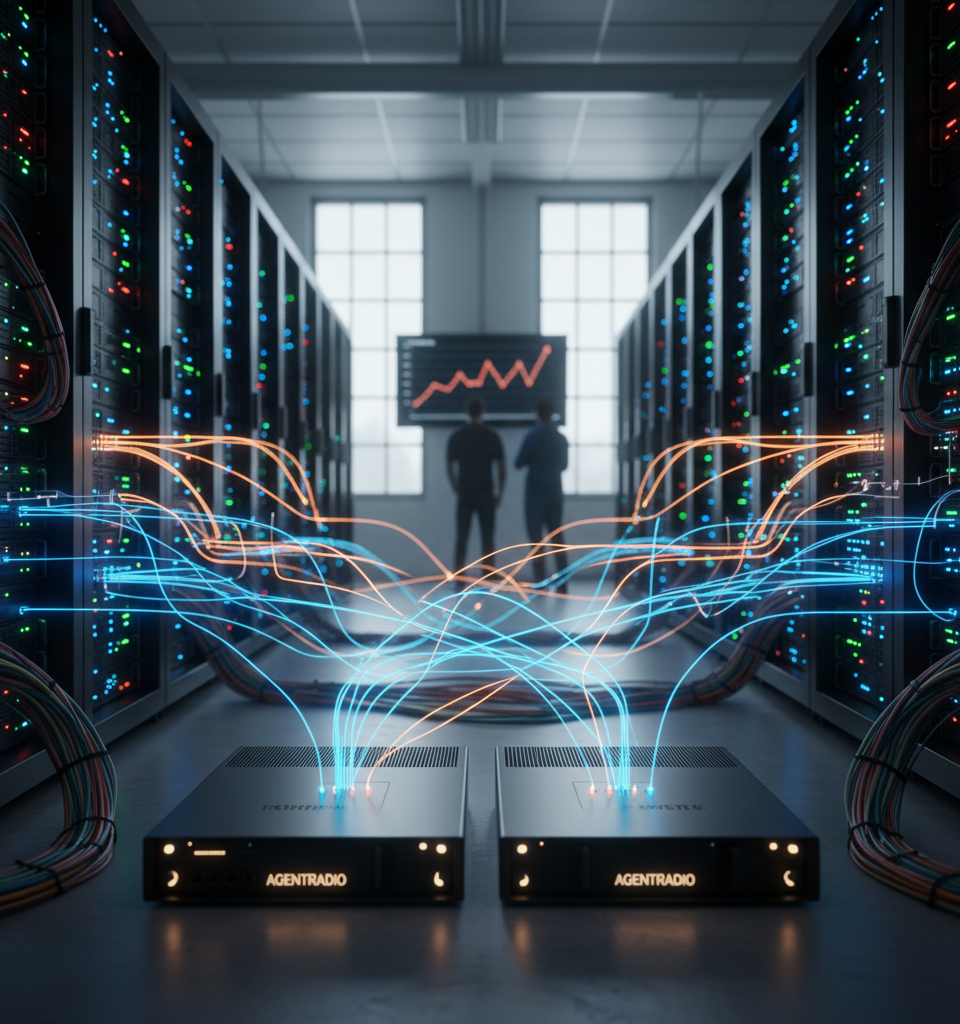 AgentRadio Breakthrough: Coordinated AI Teams Outperform Claude Opus 4.8 on Complex Coding — AI-generated illustration