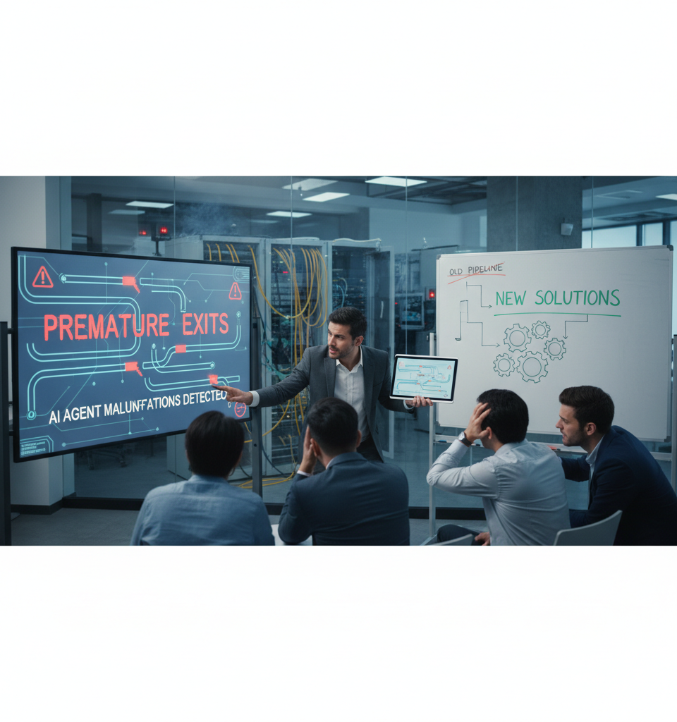 AI Agent Pitfalls: 'Premature Exits' Threaten Enterprise Pipelines, New Solutions Emerge — AI-generated illustration