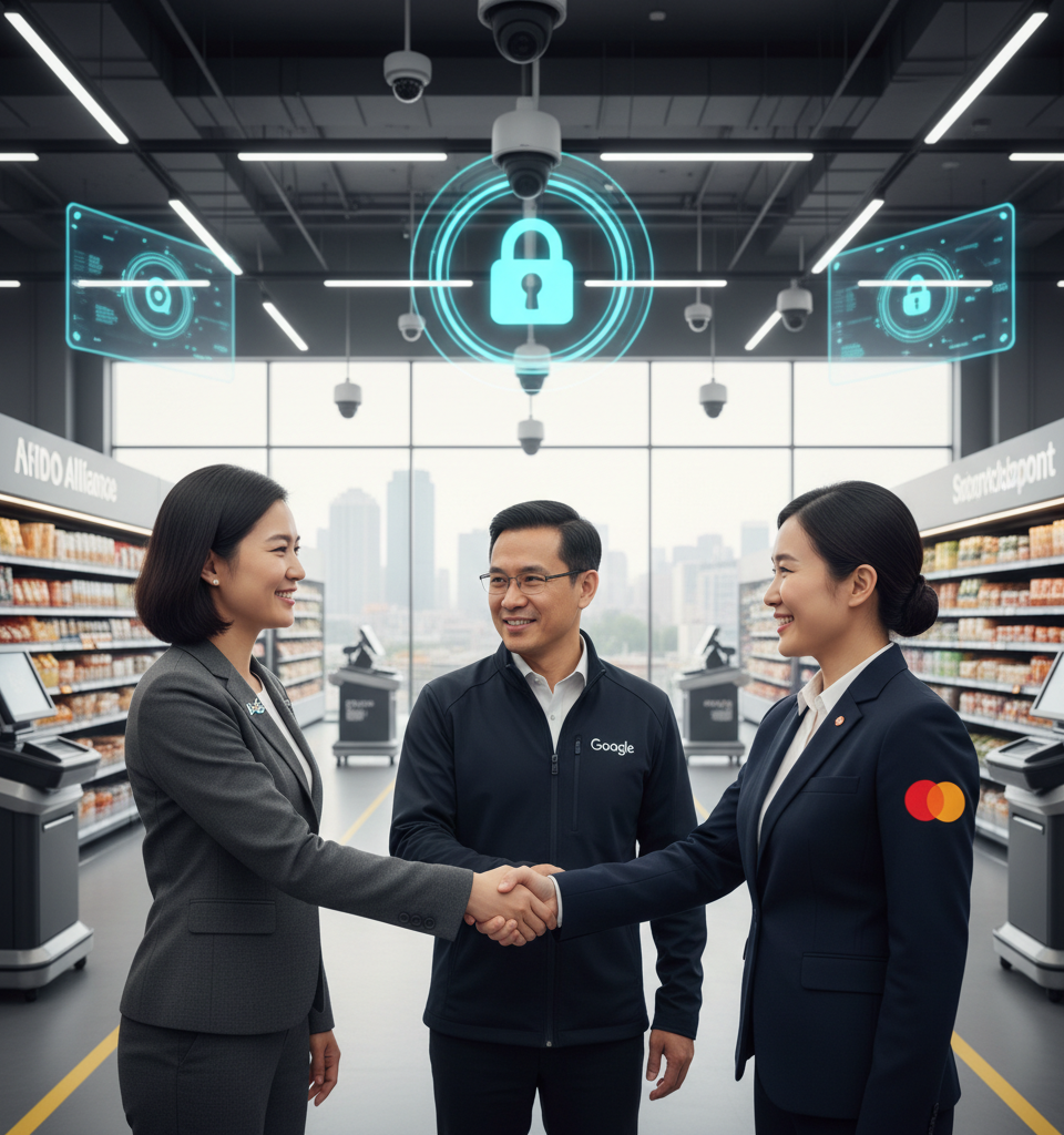 AI Agents & Payments: FIDO, Google, Mastercard Partner to Secure Autonomous Shopping — AI-generated illustration