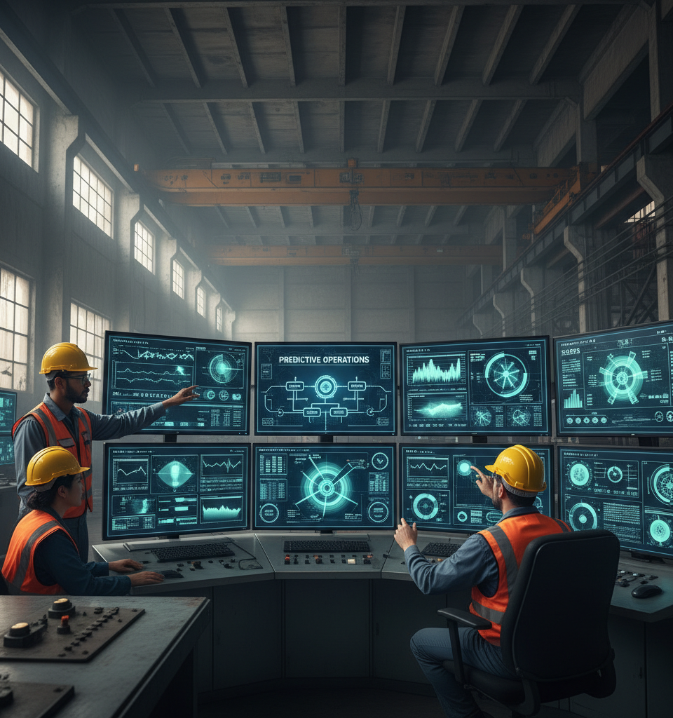 AI and Machine Learning Revolutionizing Heavy Industry for Predictive Operations — AI-generated illustration