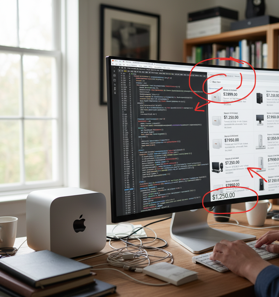 AI Boom Fuels Mac Mini Shortage, Driving Price Hikes on Secondary Market — AI-generated illustration