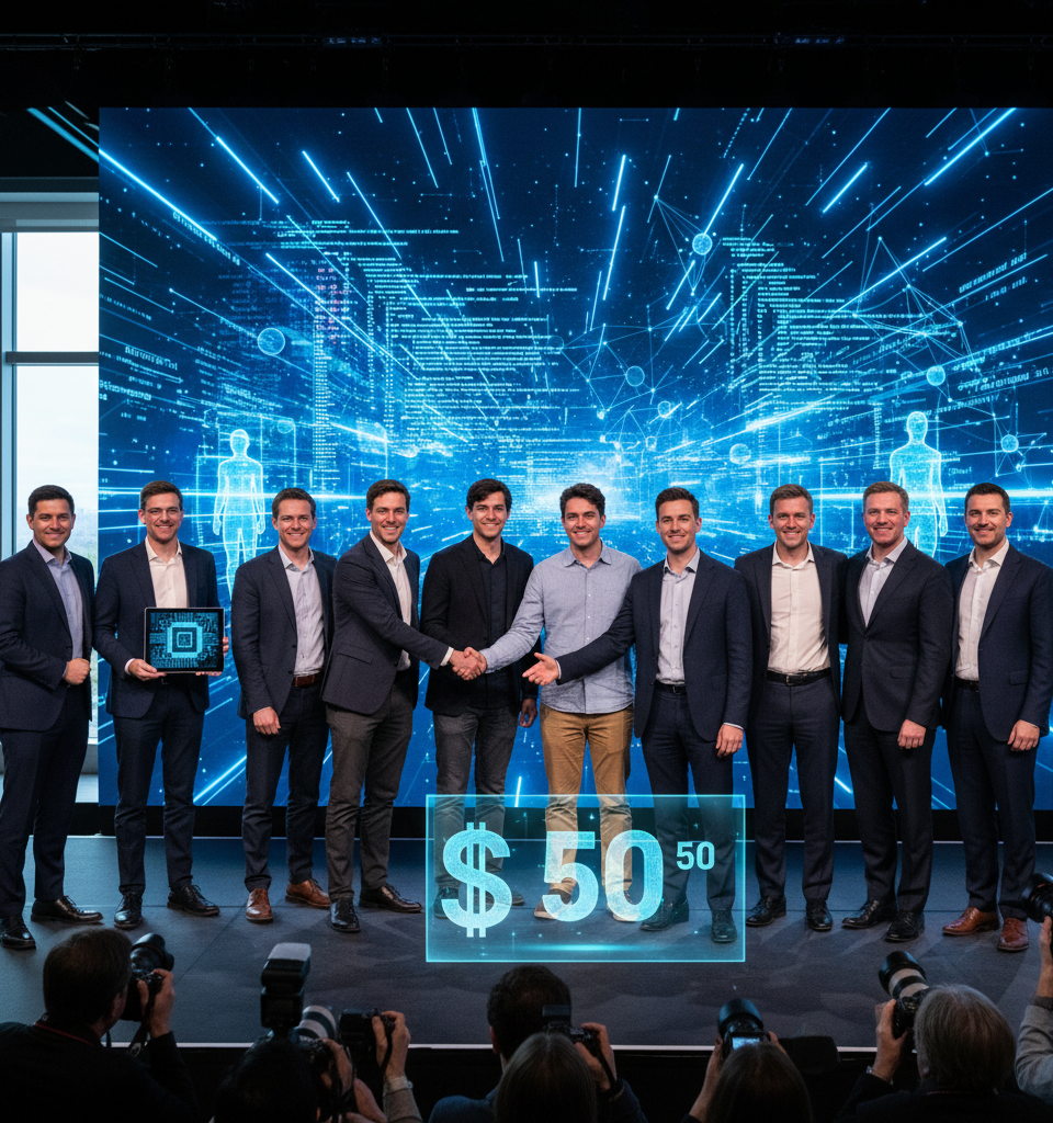 AI Coding Prowess: Cursor Nears $2B Raise at Staggering $50B Valuation — AI-generated illustration