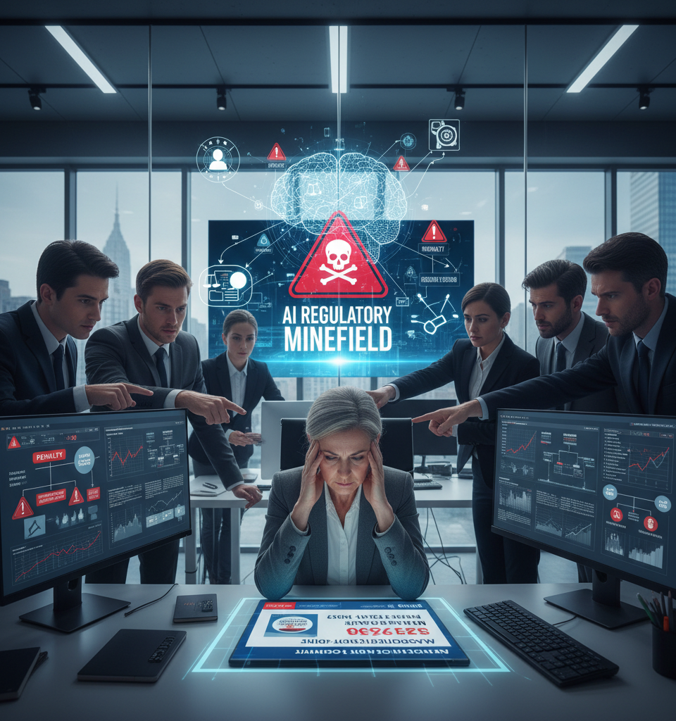 AI-Generated Marketing: A Regulatory Minefield for Mortgage Lenders — AI-generated illustration