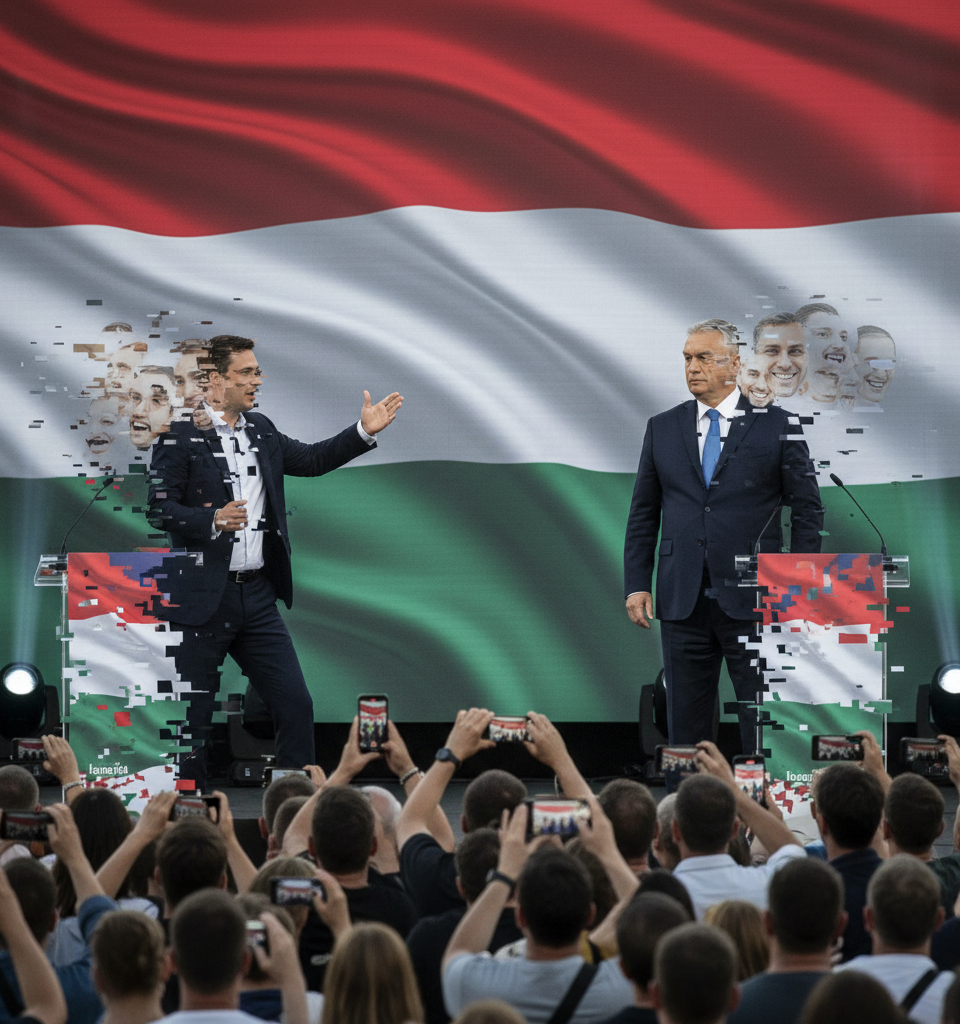 AI-Generated Videos Unleash Disinformation as Orbán Fights for Fourth Term in Hungary — AI-generated illustration