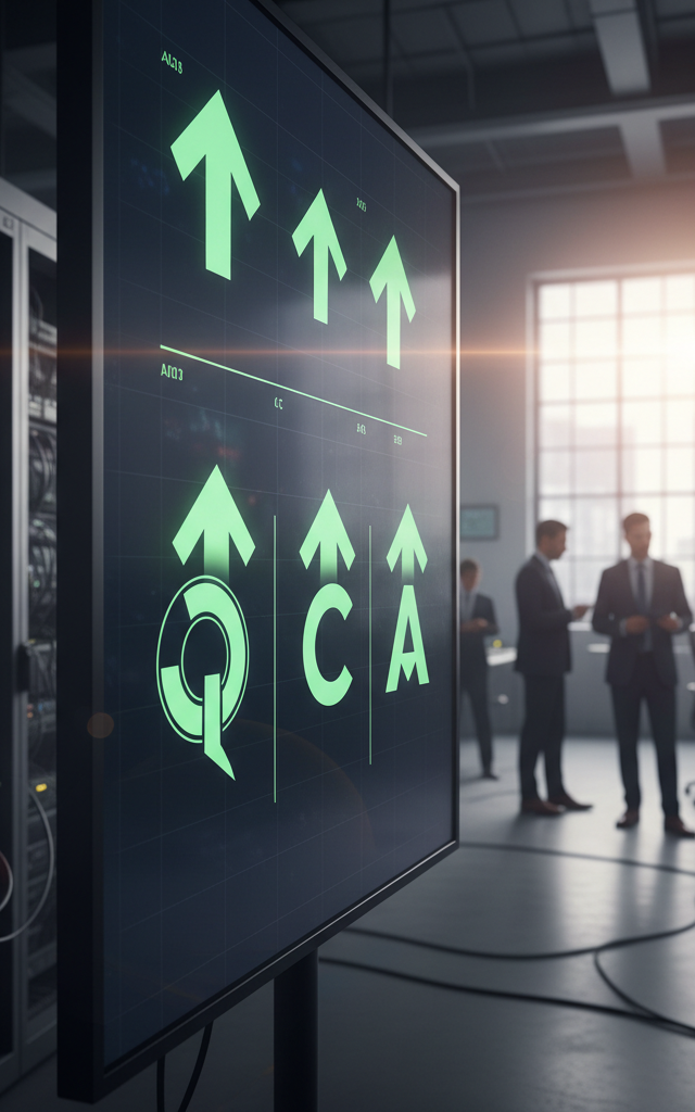 AI Infrastructure Stocks Surge as Qualcomm, Corning Announce New Deals — AI-generated illustration