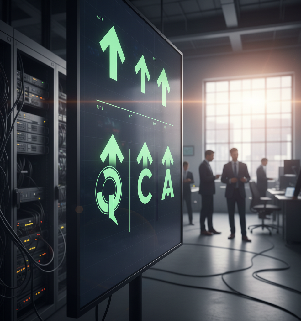 AI Infrastructure Stocks Surge as Qualcomm, Corning Announce New Deals — AI-generated illustration