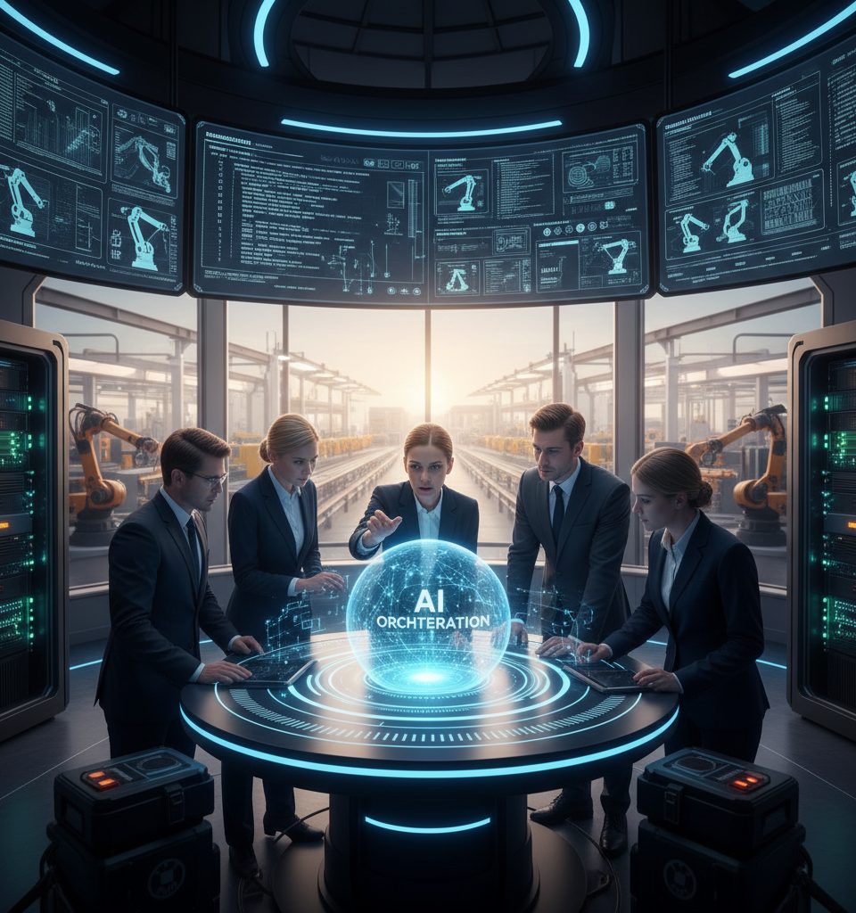 AI Orchestration: Preparing Operational Technology for the Intelligent Automation Era — AI-generated illustration