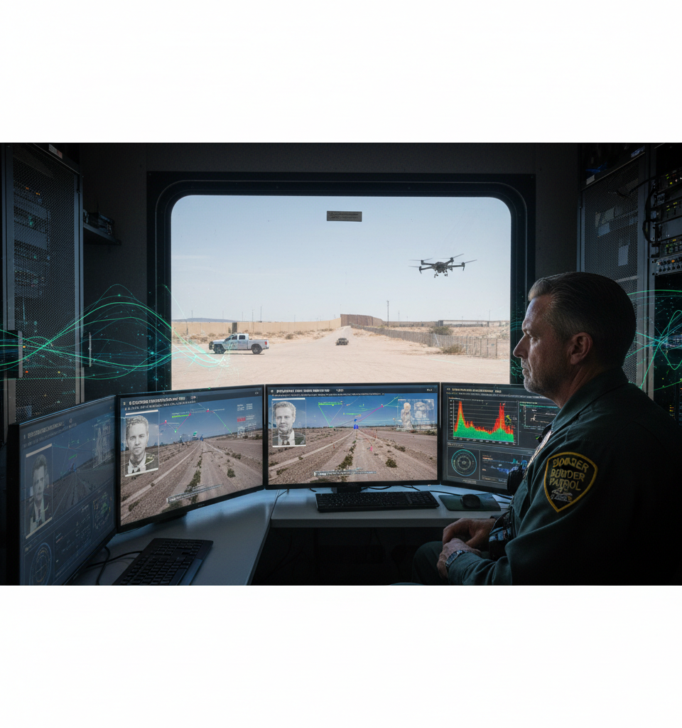 AI-Powered Border Surveillance Soars Under Trump-Era Spending: A New Tech Race Emerges — AI-generated illustration