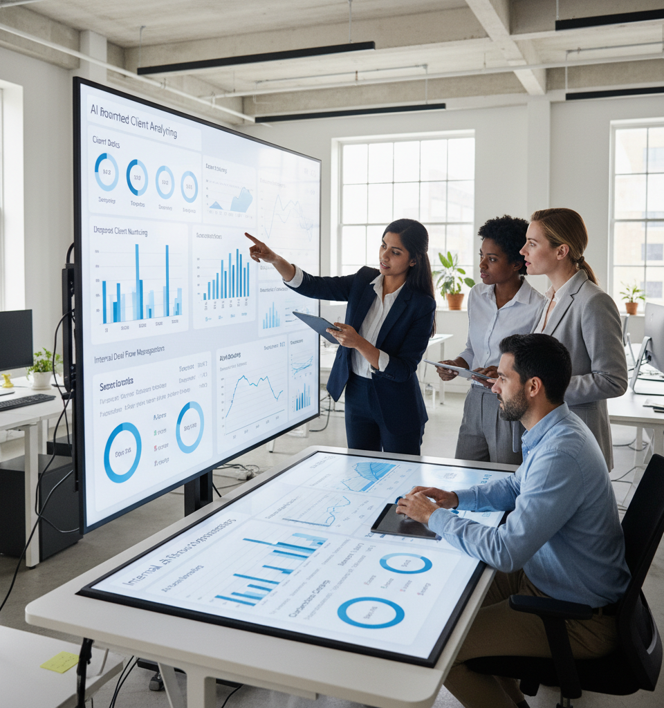 AI-Powered Brokerages Revolutionize Real Estate: Scaling Operations Without New Leads — AI-generated illustration