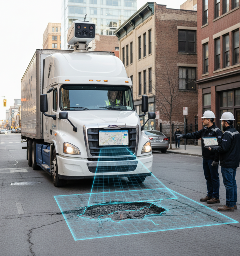 AI-Powered Pothole Detection: Samsara's Solution to Escalating Infrastructure Costs — AI-generated illustration
