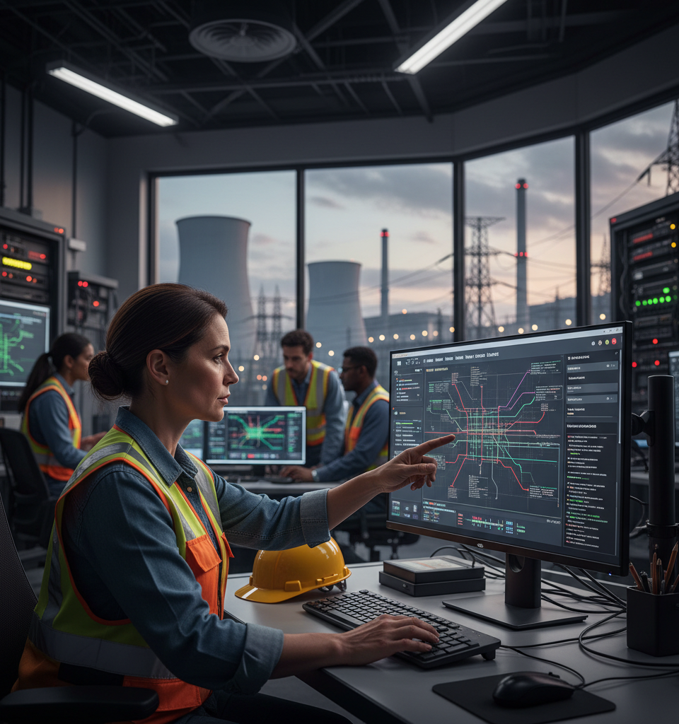 AI's Grid Strain: Could Existing Maintenance Software Offer an Overlooked Solution? — AI-generated illustration