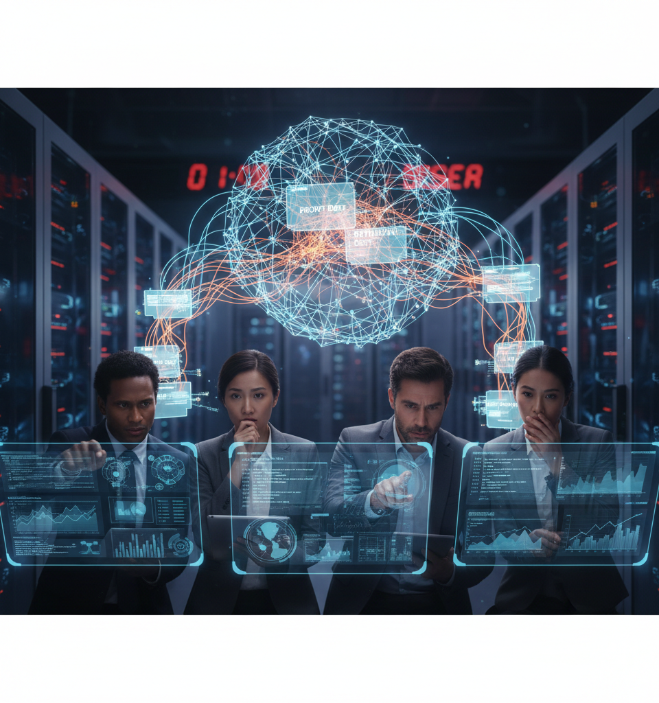 AI's Hidden Liabilities: Prompt, Retrieval, and Evaluation Debt Reshaping Enterprise Risk — AI-generated illustration