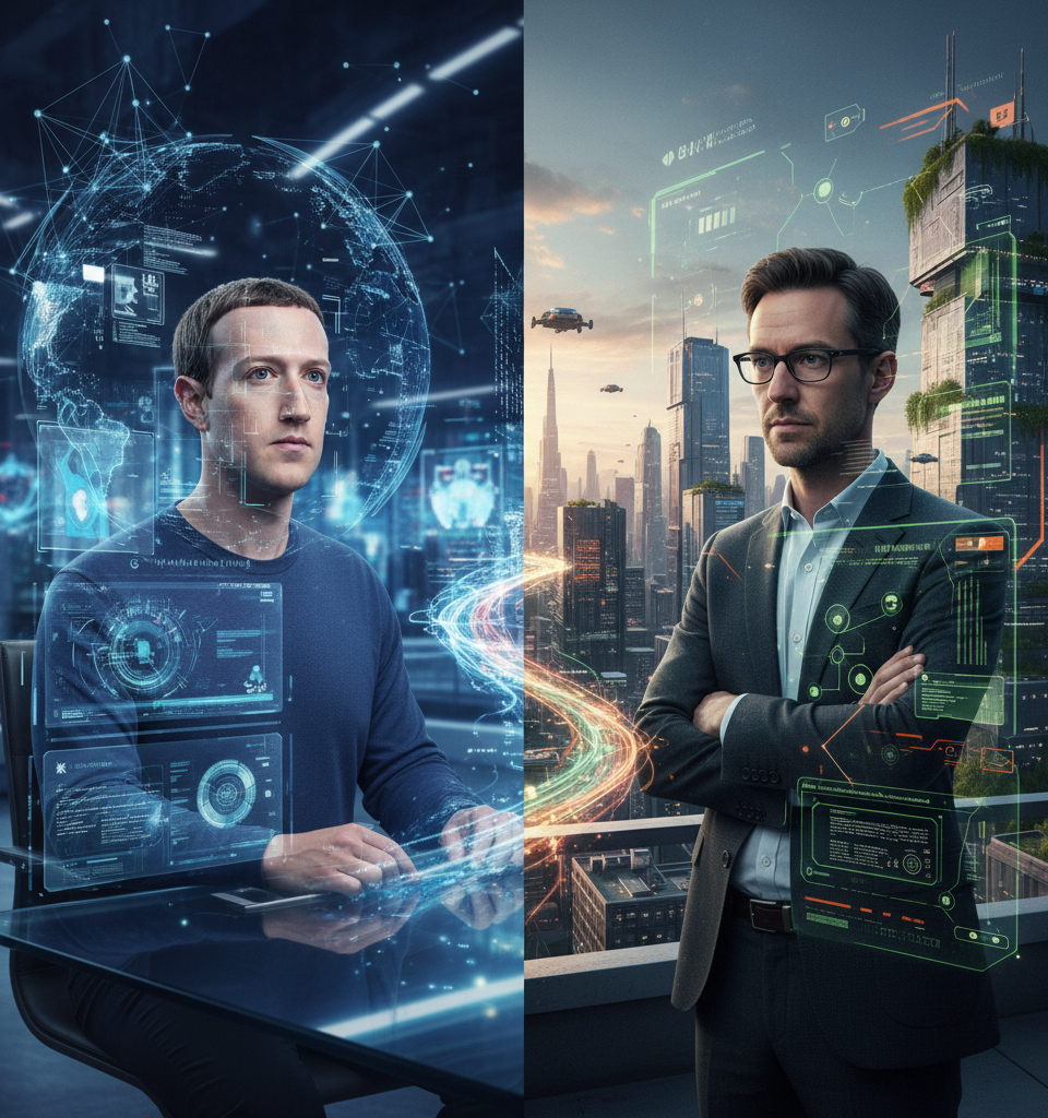 AI's Panopticon: Tech Titans Envision Ubiquitous Oversight Through Artificial Intelligence — AI-generated illustration