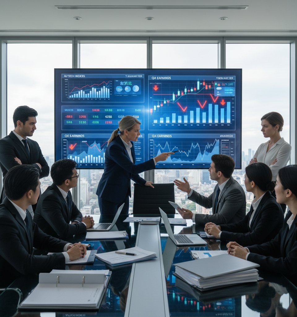 AI's Reckoning: Investors Demand Proof Amid Earnings Season's Shift from Hype to Hard Numbers — AI-generated illustration