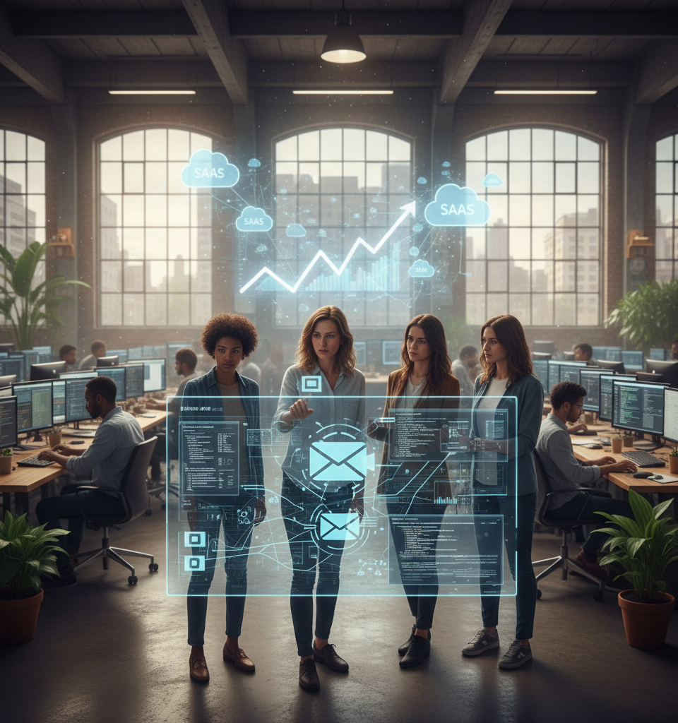 AI's Unforeseen Impact: A Software Proliferation, Not Contraction, Looms for SaaS — AI-generated illustration