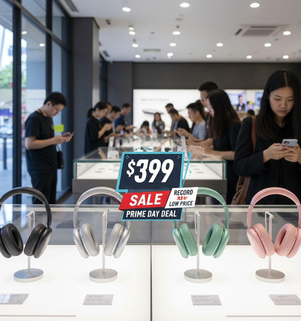 AirPods Max 2 See Record Low Price Ahead of Prime Day — AI-generated illustration