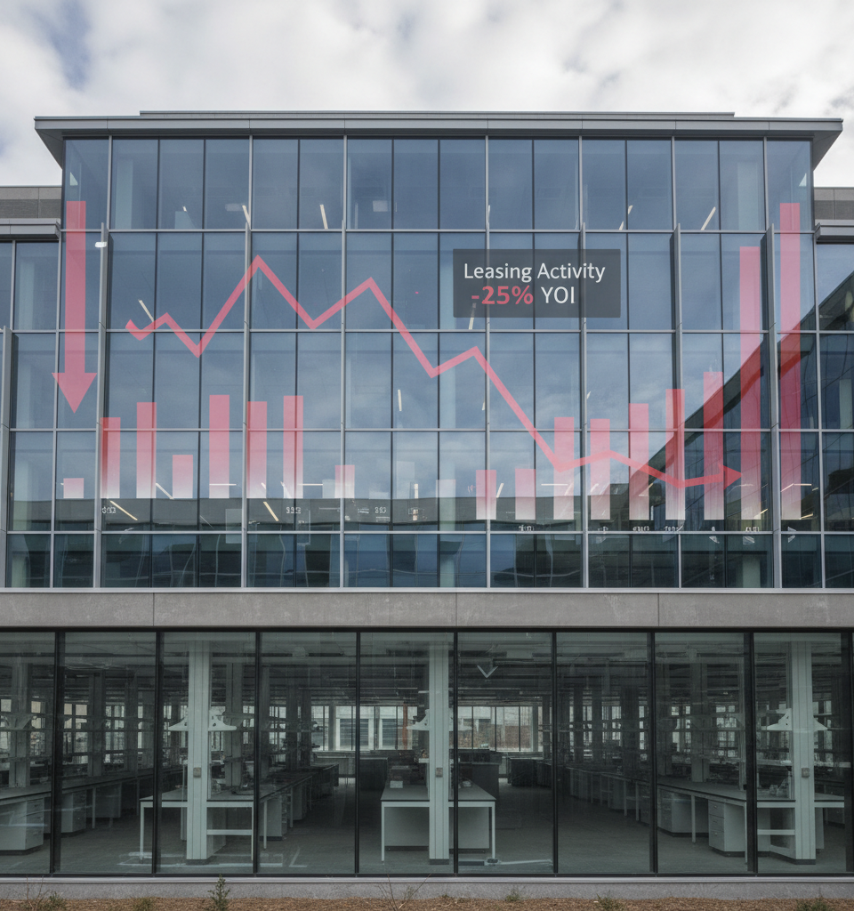 Alexandria Real Estate Faces Growing Losses Amid Lab Space Glut, Slow Leasing — AI-generated illustration