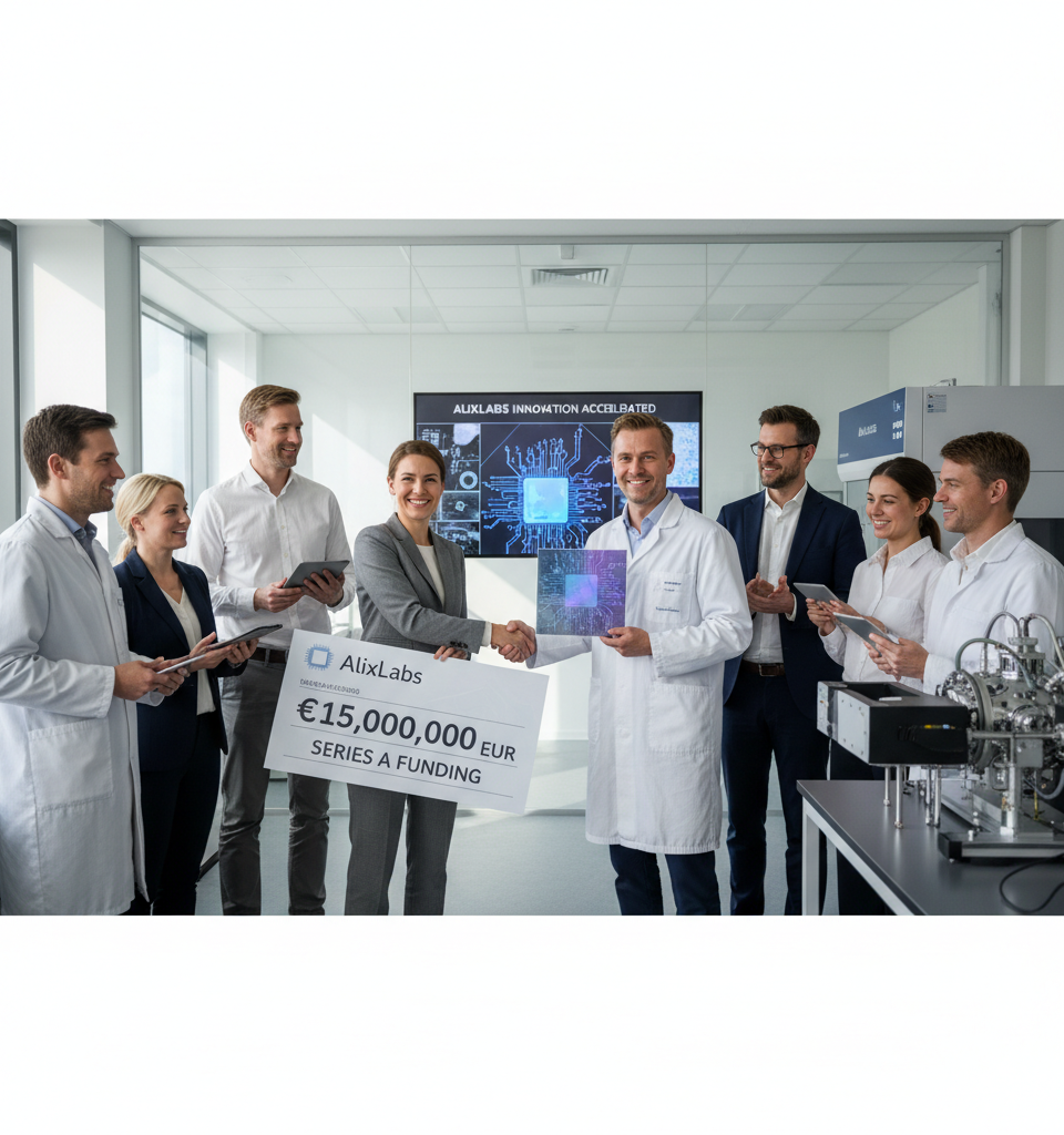 AlixLabs Secures €15M Series A to Accelerate Atomic Etching for Next-Gen Semiconductors — AI-generated illustration