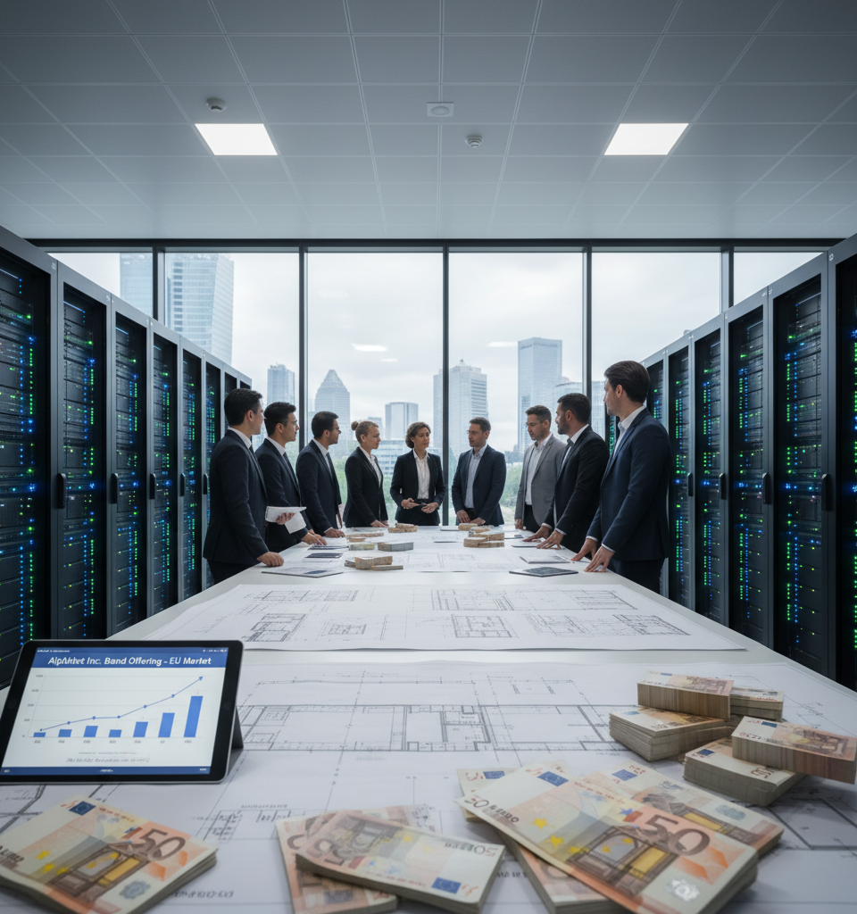 Alphabet Returns to Euro Bond Market Amidst AI Expansion Drive — AI-generated illustration