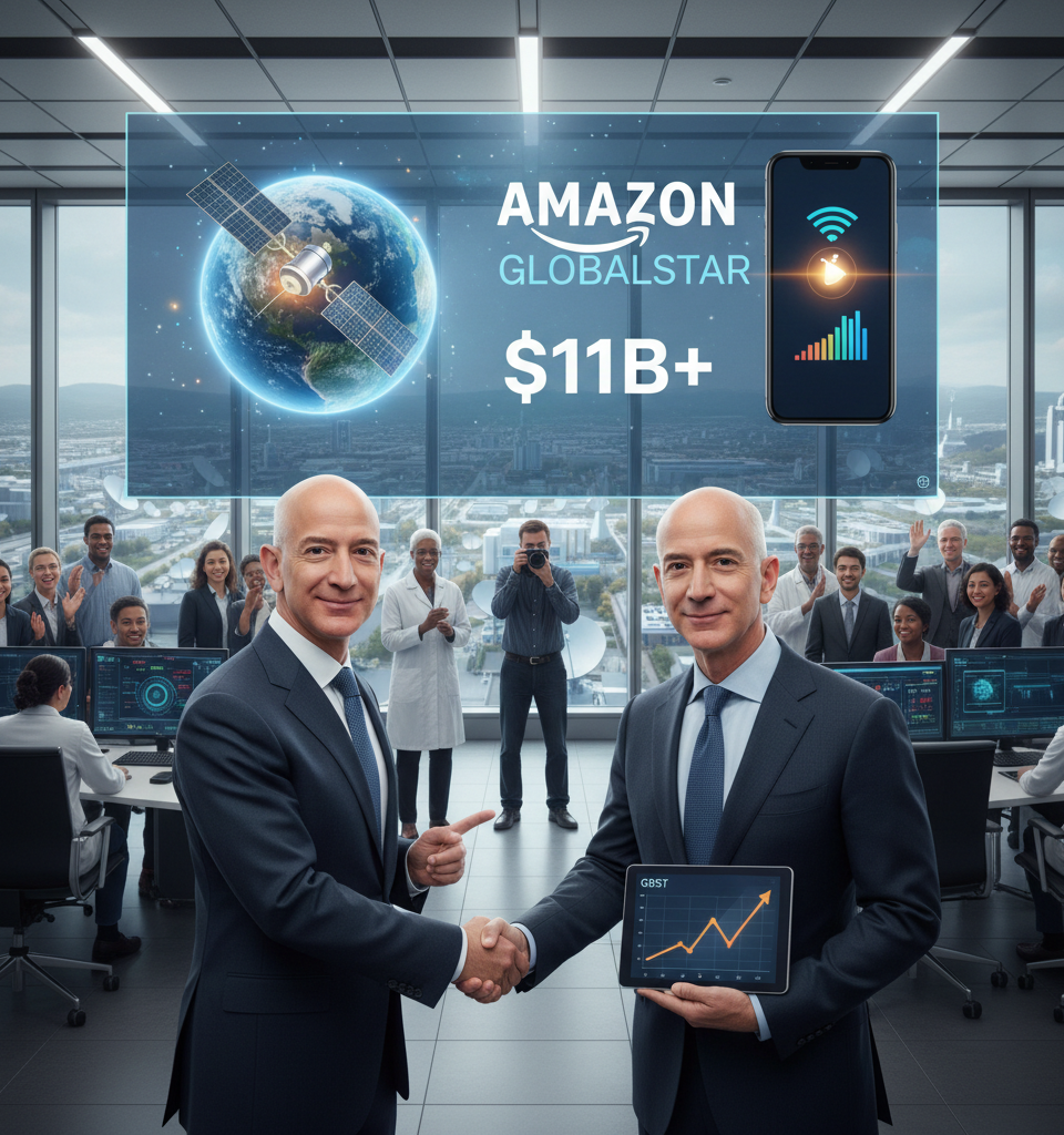 Amazon Acquires Globalstar for $11B+: Unpacking the Satellite Play and iPhone Implications — AI-generated illustration