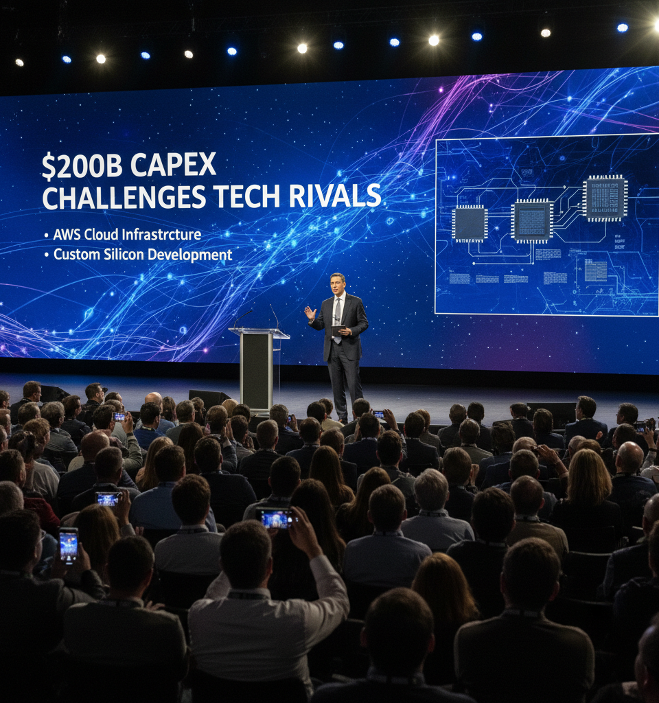 Amazon CEO Jassy Defends $200B Capex, Challenges Tech Rivals in Shareholder Letter — AI-generated illustration