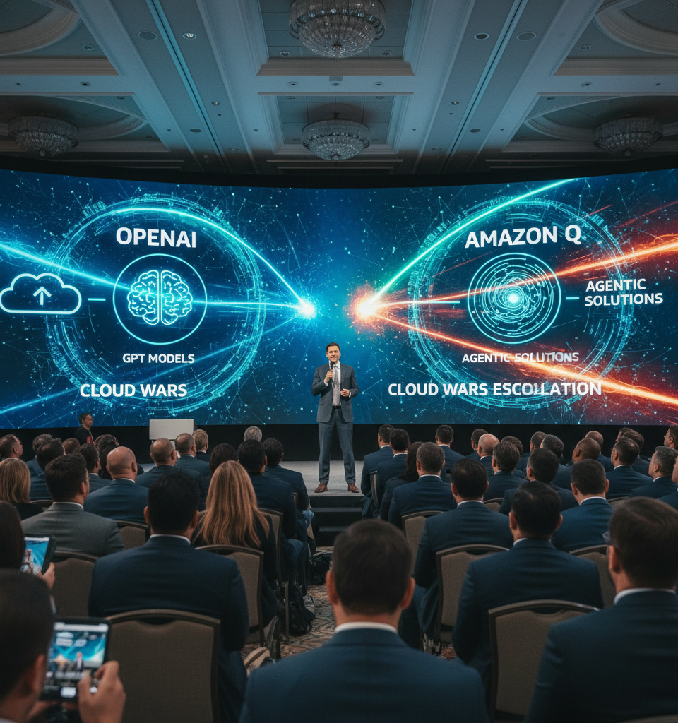 Amazon Deepens AI Play, Integrating OpenAI and Launching New Agentic Solutions in Cloud Wars Escalation — AI-generated illustration