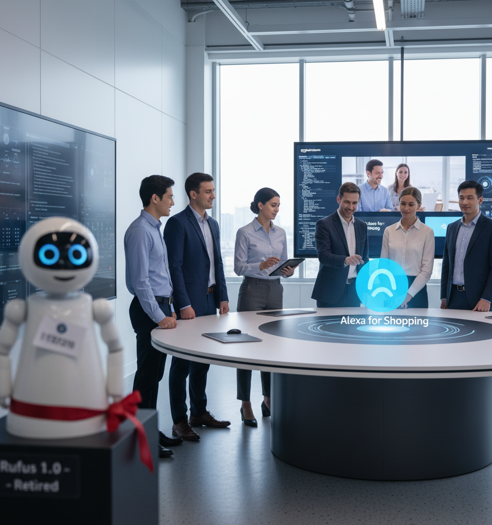 Amazon Enhances Shopping Experience with AI Assistant 'Alexa for Shopping,' Replacing Rufus — AI-generated illustration