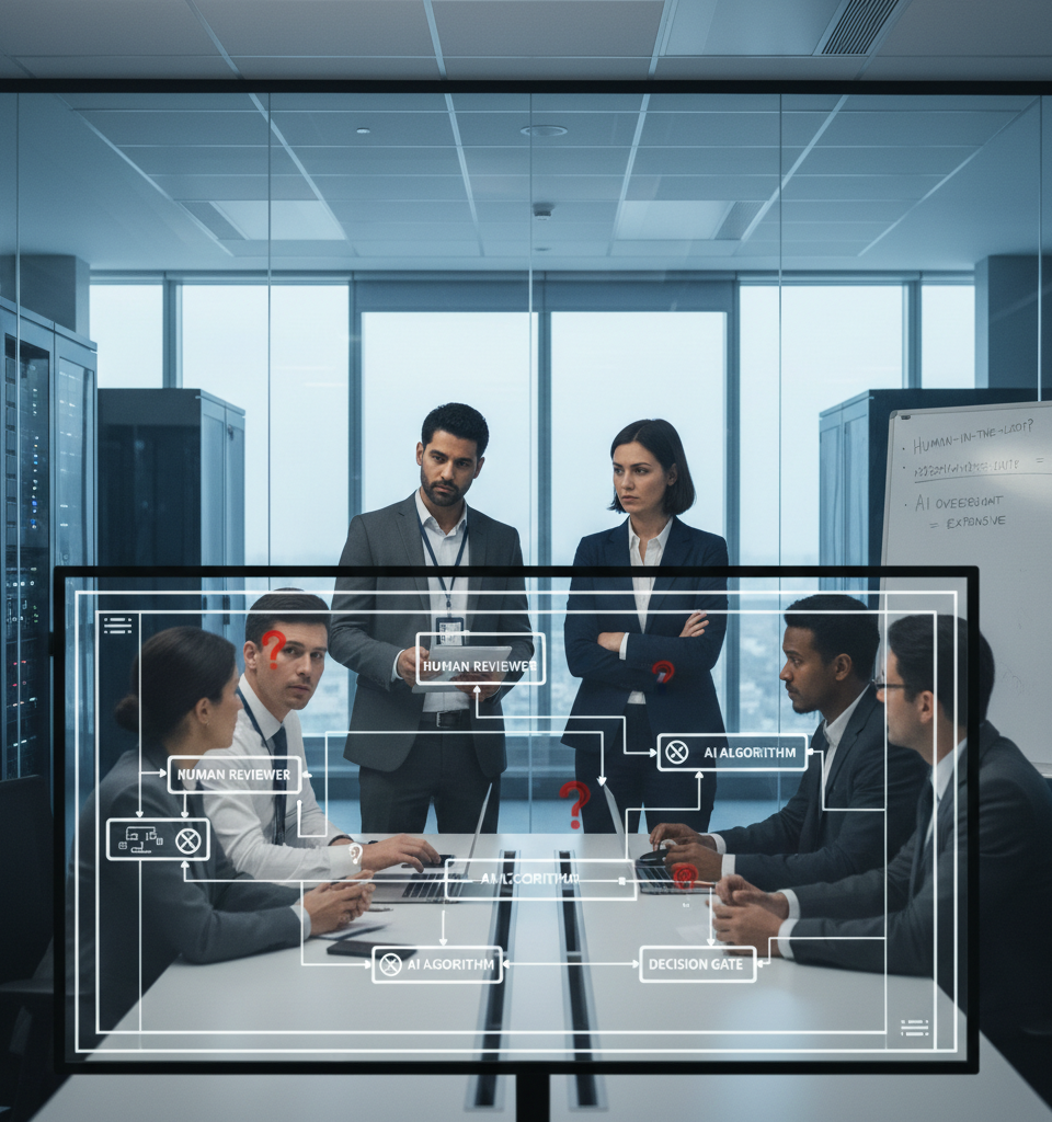 Amazon Questions Efficacy of 'Human-in-the-Loop' AI Oversight Model — AI-generated illustration