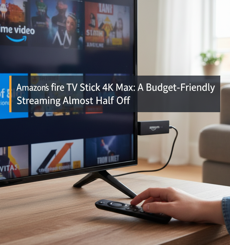 Amazon's Fire TV Stick 4K Max: A Budget-Friendly Streaming Option Almost Half Off — AI-generated illustration