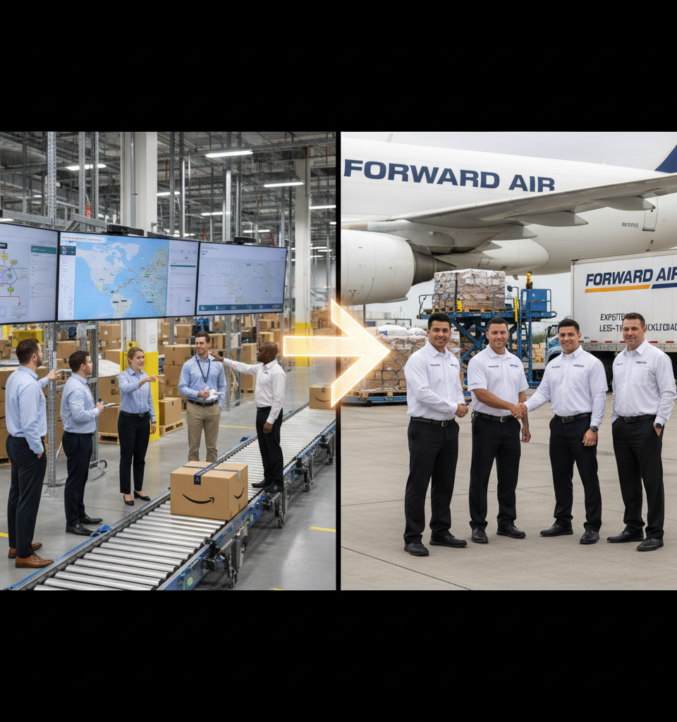 Amazon's LTL Network Ambitions: Could Forward Air Fill a Critical Expedited Gap? — AI-generated illustration
