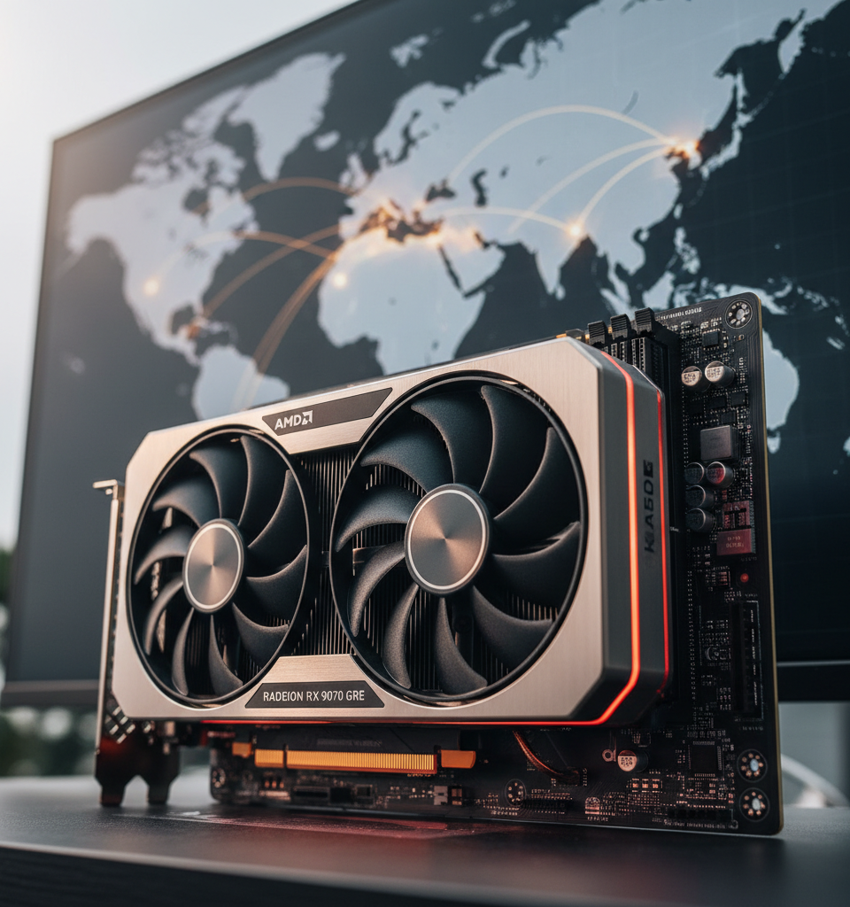 AMD's Radeon RX 9070 GRE: A Solid Global Entry at an Aggressive Price Point — AI-generated illustration