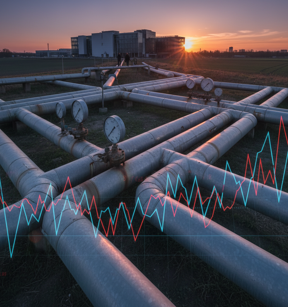 Analysis: How Vulnerable Are European Stocks to Future Natural Gas Price Shocks? — AI-generated illustration