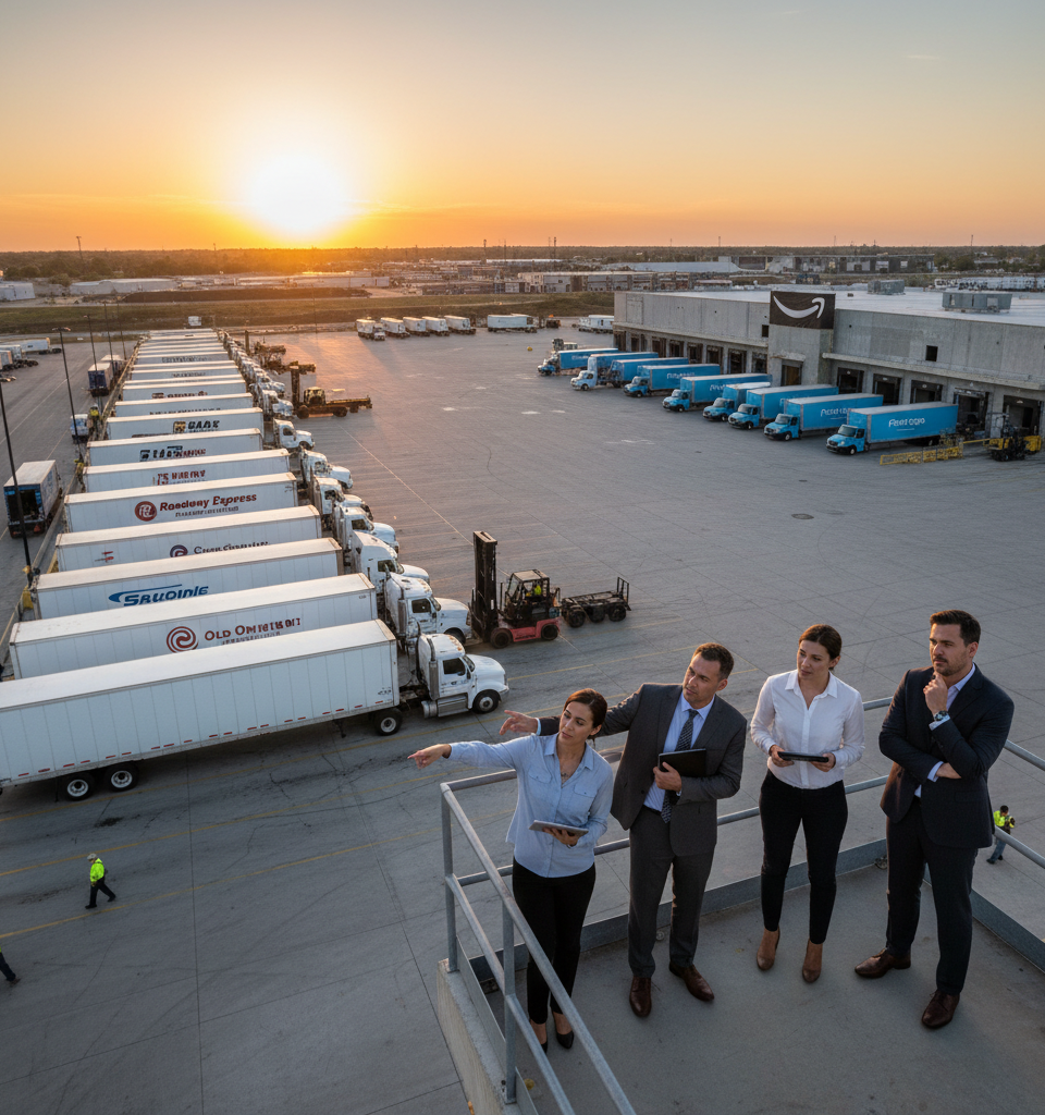 Analysts: Amazon's LTL Entry Unlikely to Disrupt Legacy Carriers – For Now — AI-generated illustration
