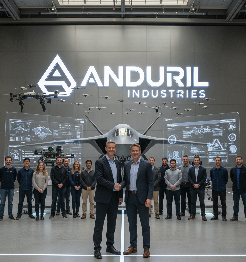 Anduril Secures $5 Billion Funding, Doubling Valuation to $61 Billion Amid Defense Tech Boom — AI-generated illustration