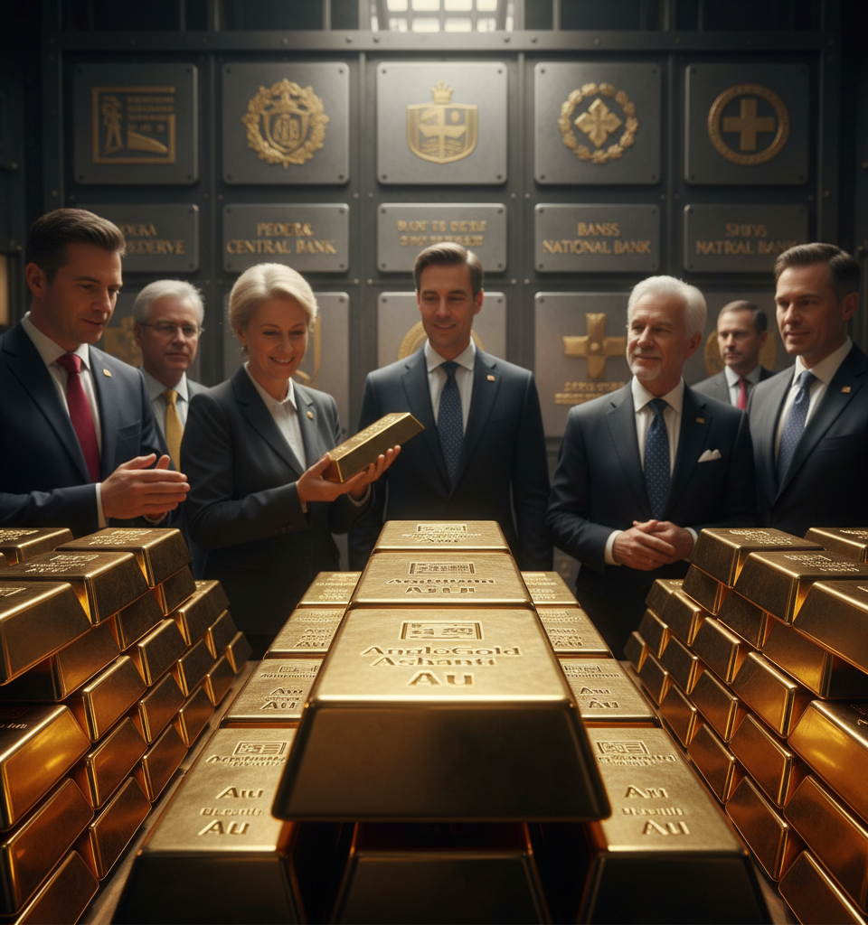AngloGold Ashanti Shines: Why Gold Major is a Top Pick Amidst Central Bank Bullion Rush — AI-generated illustration