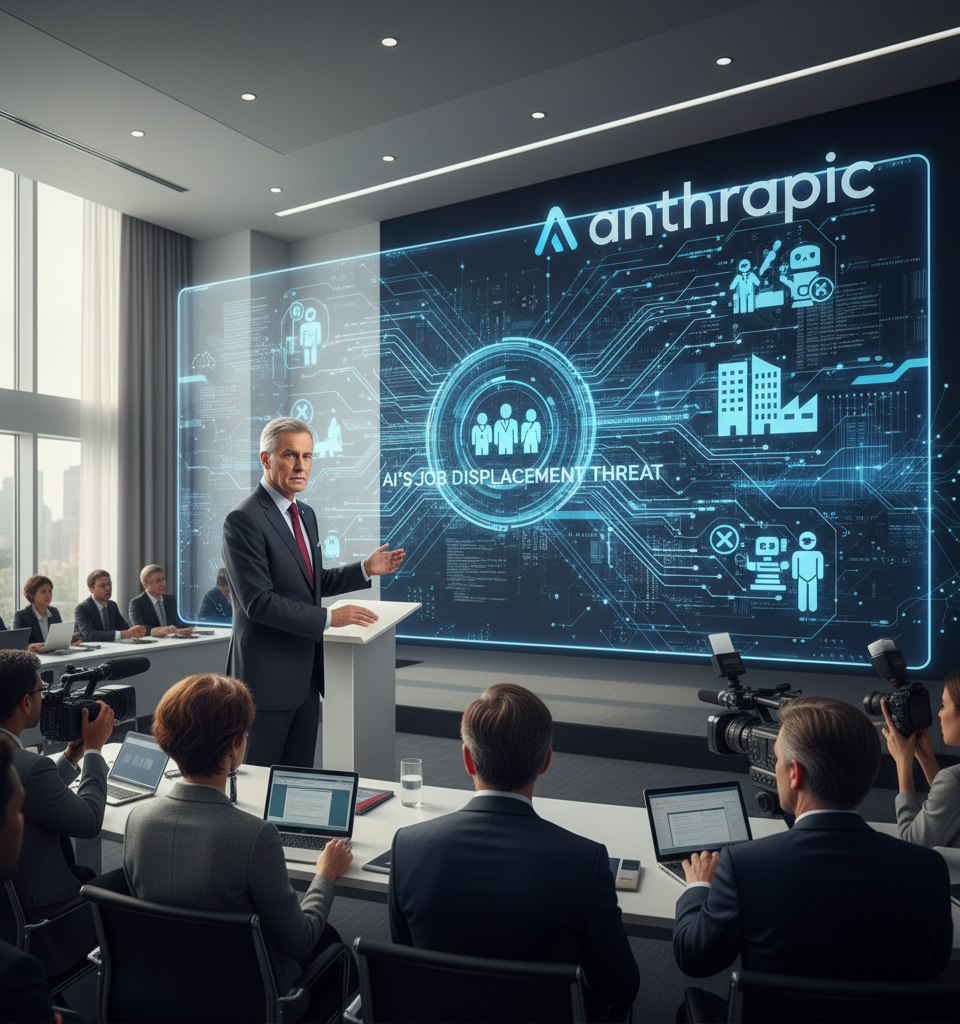 Anthropic Economist Warns of AI's Job Displacement Threat Amid Rapid Advancement — AI-generated illustration