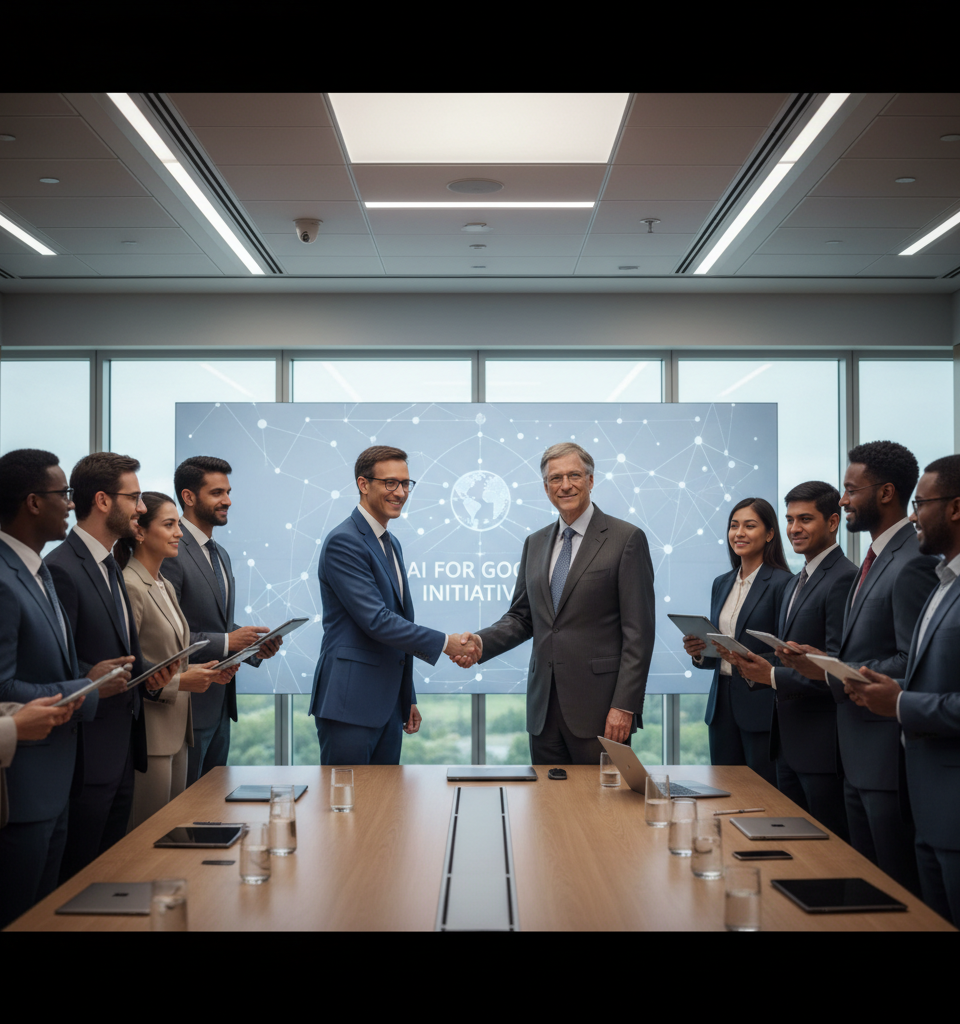Anthropic, Gates Foundation Unite in Landmark $200M AI for Good Initiative — AI-generated illustration