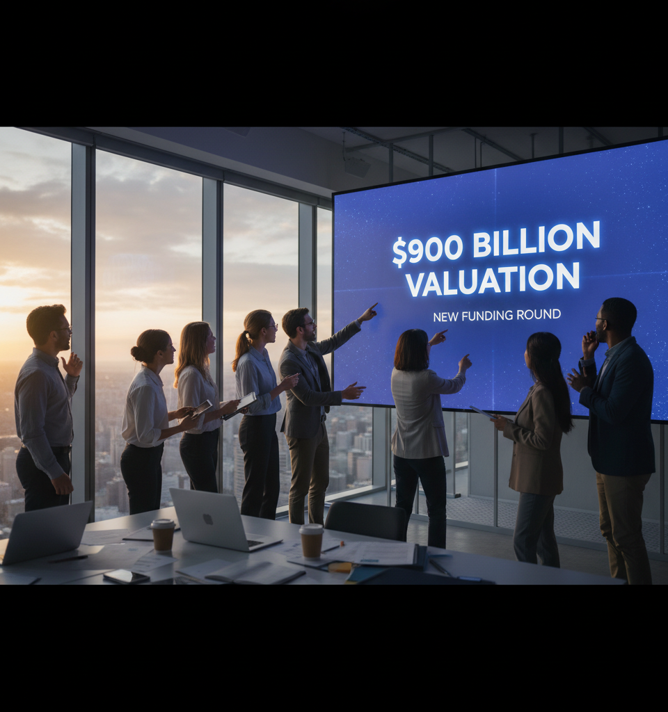 Anthropic Reportedly Eyeing Staggering $900 Billion Valuation in New Funding Round — AI-generated illustration