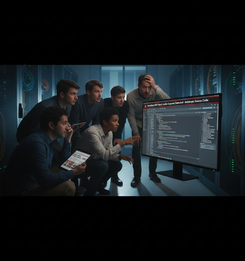 Anthropic's Accidental Code Leak Exposes AI Security Vulnerabilities and 'Mythos' Model — AI-generated illustration