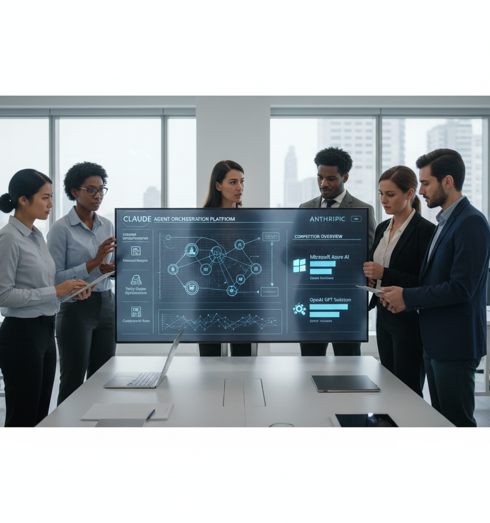 Anthropic Targets AI Agent Orchestration, Shifting Enterprise AI Battle Beyond Models — AI-generated illustration