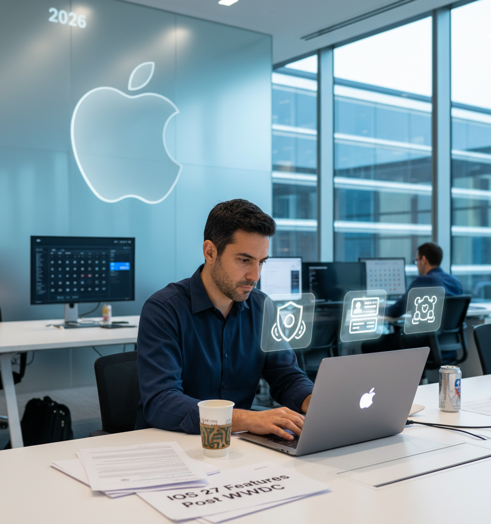 Apple Expected to Unveil Three Additional iOS 27 Features Post-WWDC, Reports Suggest — AI-generated illustration